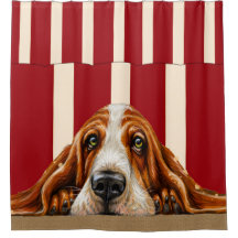 Adorbs Basset Hound Duschvorhang
