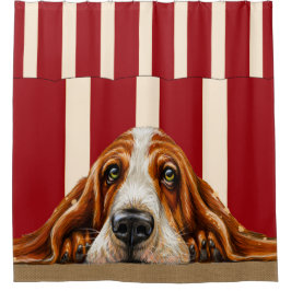 Adorbs Basset Hound Duschvorhang