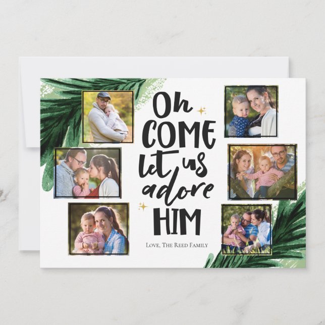 Adore-Le 6 H | Carte photo de Noël (Devant)