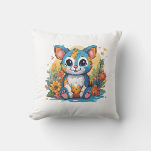 Adorful Colorful Kitten Kissen
