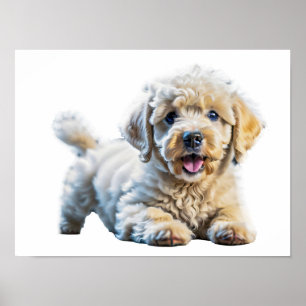Adorful spielerischer Welpe Poster