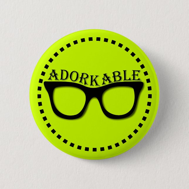 Adorkable - Depp Button (Vorderseite)