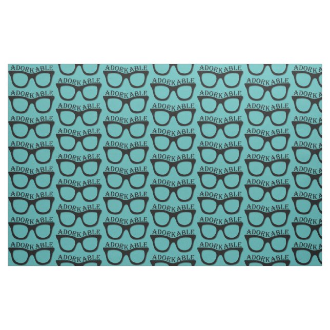 Adorkable - Depp - Nerd - Geek - Neuheits-Gewebe Stoff (Fat Quarter (45,7 x 55,9 cm))