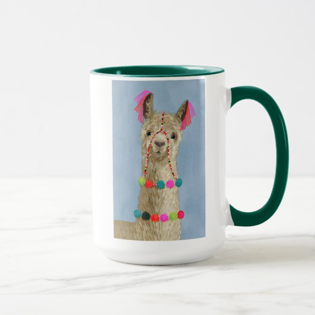 Adorned Llama - Beige Tasse (Rechts)