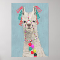 Adorned Llama - White