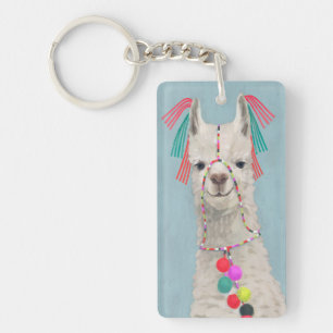 Adorned Llama - White Schlüsselanhänger