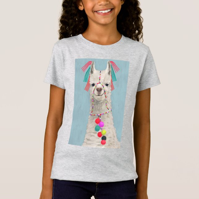Adorned Llama - White T-Shirt (Vorderseite)