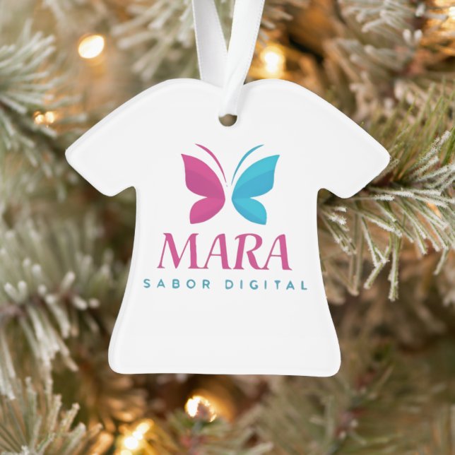 Adorno Acrílico: Diseño Digital Mara Ornament (Baum)