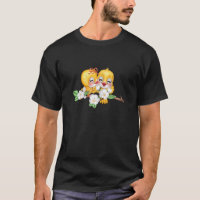 Adorobale Gelbe Vögel Blume Kleidung für Teen Gi