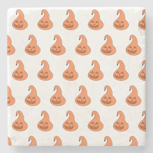 Adorobale Pumpkin Steinuntersetzer (Vorderseite)