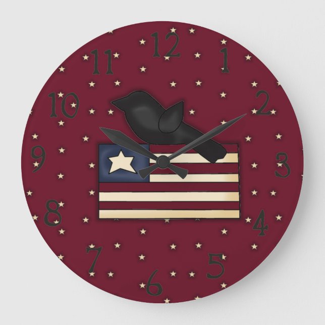 Adortable Ameriana Wall Clock Große Wanduhr (Vorderseite)