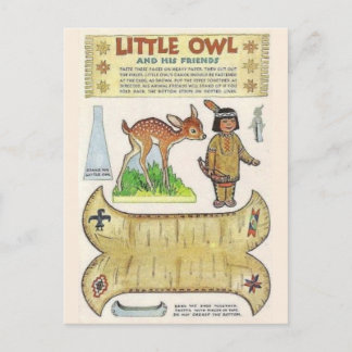 Adortable Amerikanische Ureinwohner Kunst, Dichtun Postkarte