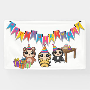 Adortable Animal Birthday Banner   Eigene Kids-Tei