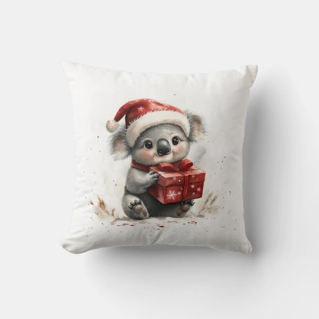 Adortable Animal Christmas Series Baby Koala Kissen (Vorderseite)