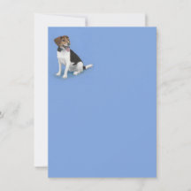 Adortable Beagle Mix Note Card