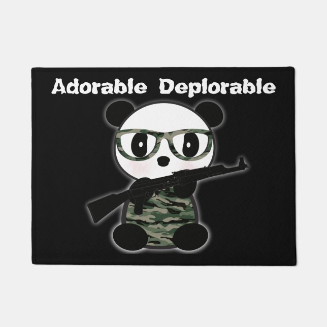 Adortable bedauernswerte Panda Bären Doormat Fußmatte (Vorderseite)