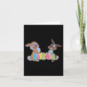 Adortable Bunny Duo mit Byrbyra Name Design - Uniq Karte