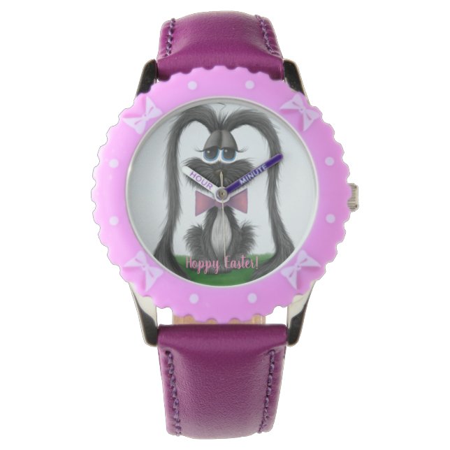 Adortable Bunny Rabbit Armbanduhr (Vorderseite)