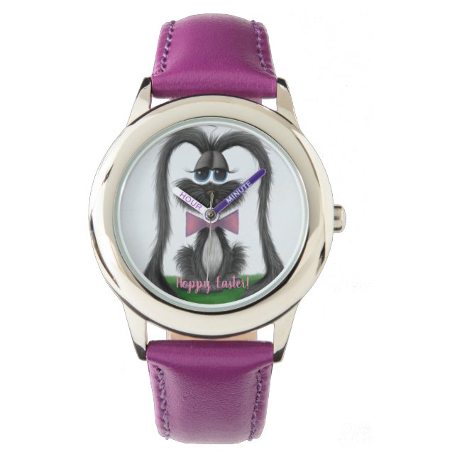 Adortable Bunny Rabbit Armbanduhr (Vorderseite)