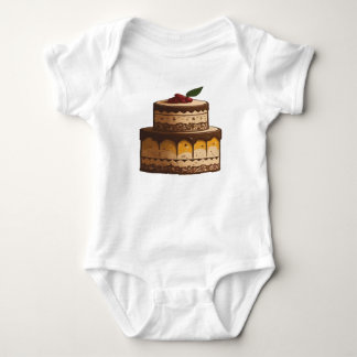 Adortable Cake & Liebe Design für Baby Strampler