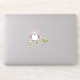 Adortable Cartoon Owl Aufkleber