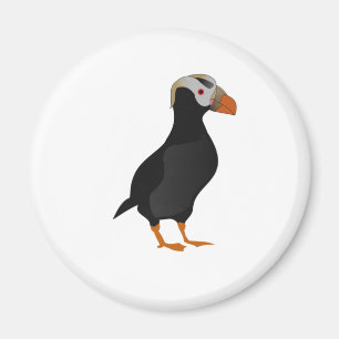 Adortable Creste Puffin Stehender Cartoon Magnet