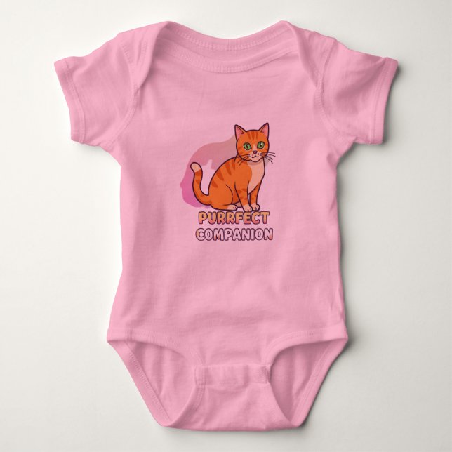 "Adortable Custom Cat Baby T - Shirt - Personalisi (Vorderseite)