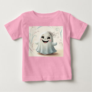 Adortable Ghosting Friend Halloween Design Baby T-shirt