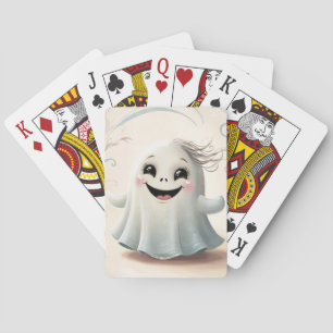Adortable Ghosting Friend Halloween Design Spielkarten