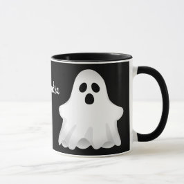 Adortable Halloween-Geist mit Name-Tasse Tasse