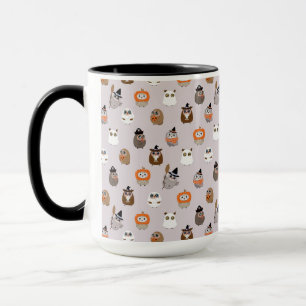 Adortable Halloween Owls Pattern Tasse