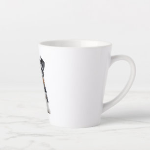 Adortable HD Miniatur Schnauzer Welpenportrait - E Milchtasse