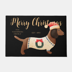 Adortable Hunde Familienname Moderner Klassiker Sc Fußmatte