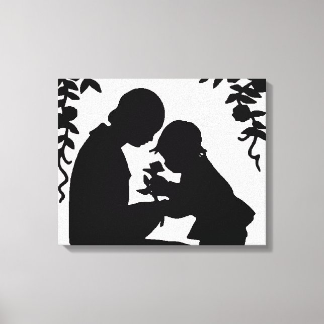 Adortable Mutter und kinderwütige Leinwand (Vorderseite)