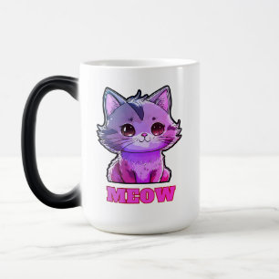 Adortable Niedlich Meow Verwandlungstasse