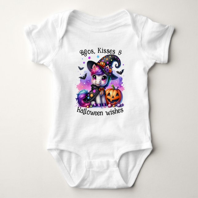 Adortable Niedlich Spooky Kids Halloween Baby Strampler (Vorderseite)