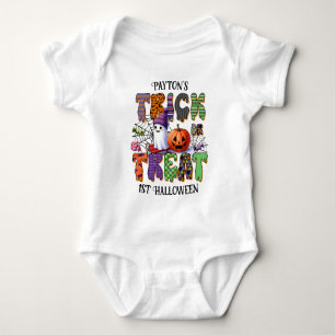 Adortable Niedlich Spooky Kids Halloween Baby Strampler