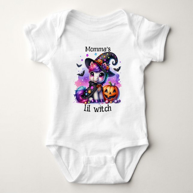 Adortable Niedlich Spooky Kids Halloween Baby Strampler (Vorderseite)
