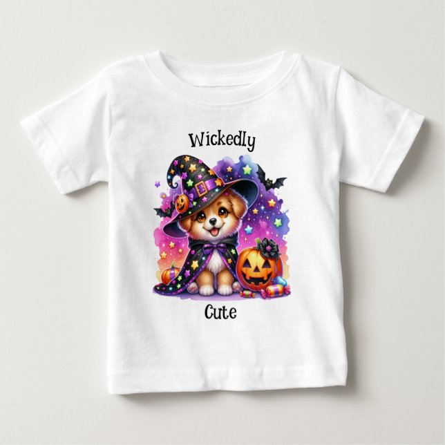 Adortable Niedlich Spooky Kids Halloween Baby T-shirt (Vorderseite)