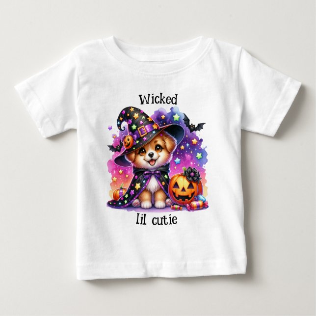 Adortable Niedlich Spooky Kids Halloween Baby T-shirt (Vorderseite)