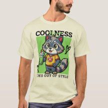 Adortable Raccoon mit Smoothie T - Shirt
