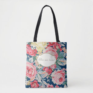 Adortable romantische Blume - Motivierend Botschaf Tasche