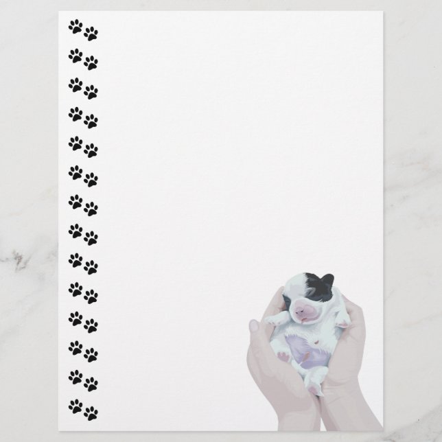 Adortable Tiny Newborn Welppy Letterhead (Vorderseite)