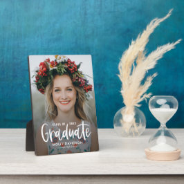 Adortable Type EDITABLE FARBEN Abschluss Plaque Fotoplatte