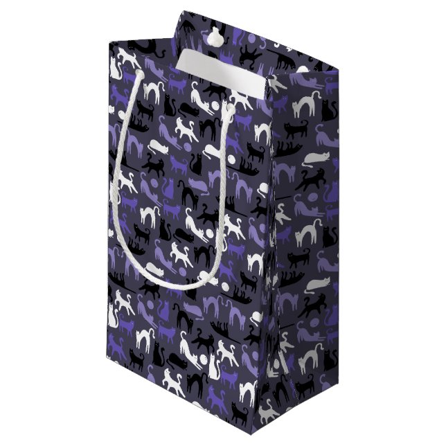 Adortable Yoga Niedlich Cat Posen Kleine Geschenktüte (Vorderseite Schrägansicht)