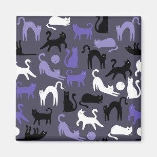 Adortable Yoga Niedlich Cat Posen Magnet