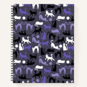 Adortable Yoga Niedlich Cat Posen Notizbuch