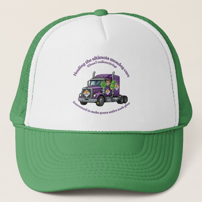 ADR Class 7 Radioactive | Hazmat Driver & Logistic Truckerkappe (Vorderseite)