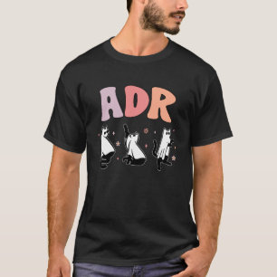 ADR Katze Geist Tierarzt Tech Halloween Medizin Ve T-Shirt
