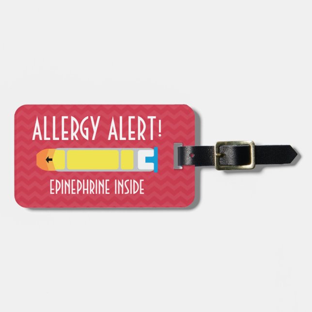 Adrenalin-Allergie-Alarm-Umbau für medizinische Gepäckanhänger (Vorderseite horizontal)